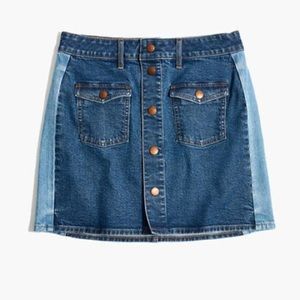 Madewell denim skirt